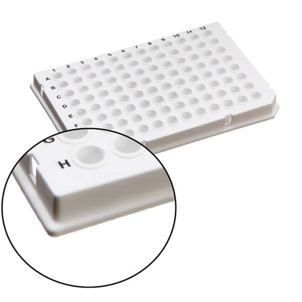 Picture of AmpliStar-II Semi-Skirted, Low Profile (LightCycler type) 96-well PCR Plate, White - 50x10